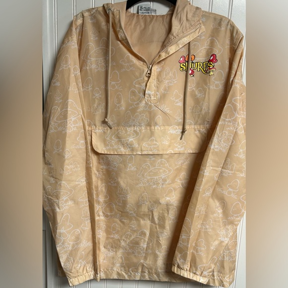 SMURFS Mushroom Lightweight Windbreaker Jacket - Picture 2 of 5